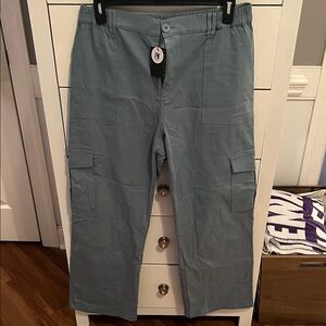 Stylish Women's Cargo Pants in Blue